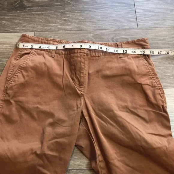 Talbots Petite Signature Brown Mid Rise Capris Size 8P Womens - Picture 5 of 10